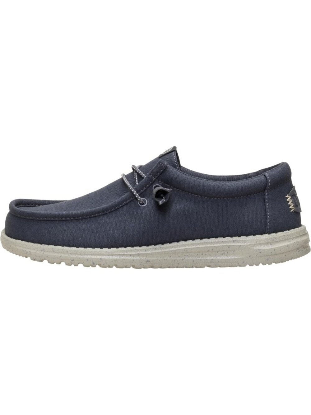Heydude Men's Black Oyster Round Toe Breathable Flexible Casual Slip On Loafers